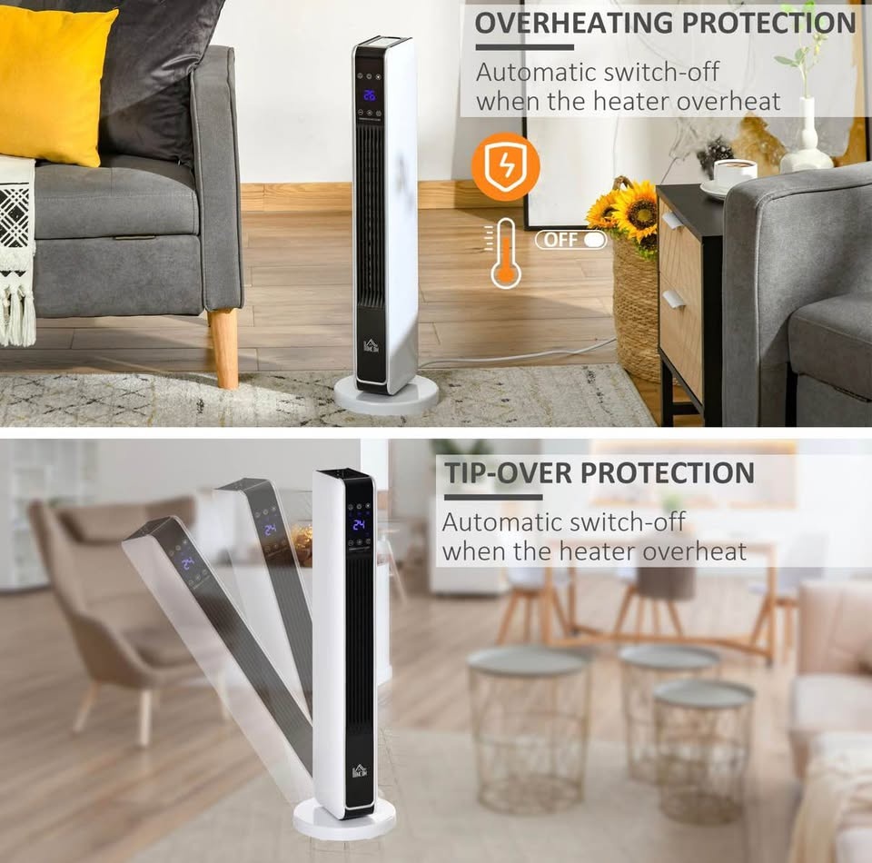 Brand New HOMCOM Ceramic Tower Heater!! - photo 4