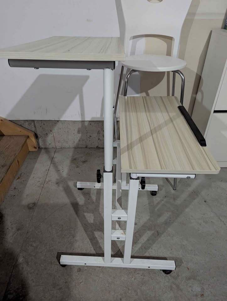 Adjustable Standing Laptop/Reading Table with High Chair - photo 3