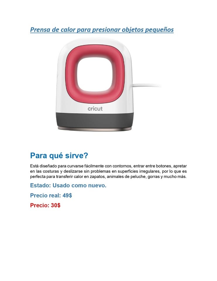 Mini Heat Press for Labels & Small Crafts - photo 2