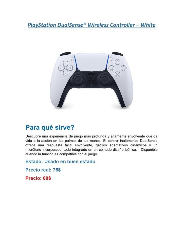 PLAY STATION 5 CONTROLLER - photo 2