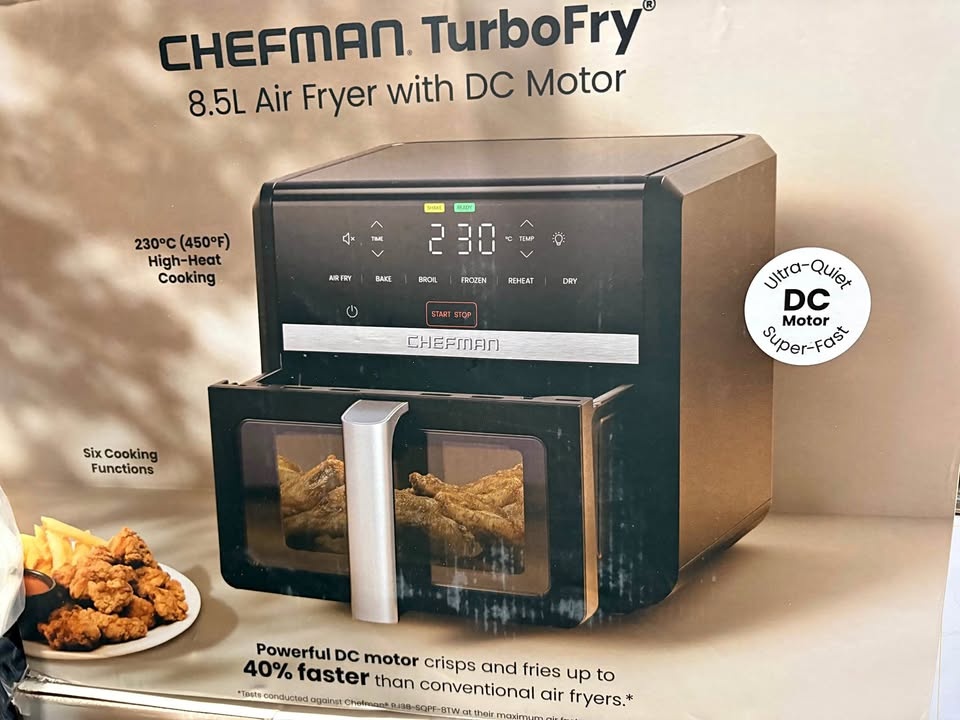 CHEFMAN TurboFry 8.5L Air Fryer with DC Motor
