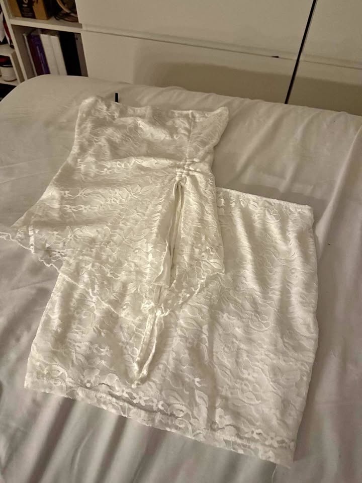 White Lace Matching Set