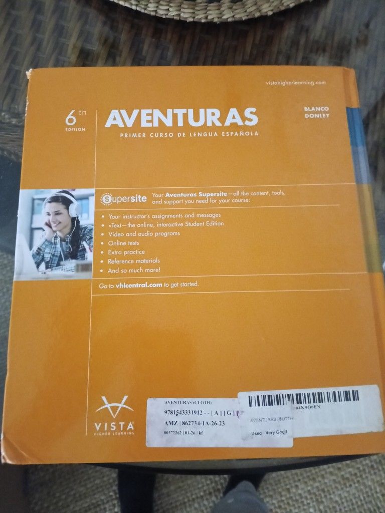 Adventuras Primer Curso De Lengua Española Textbook 6th Ed - photo 2