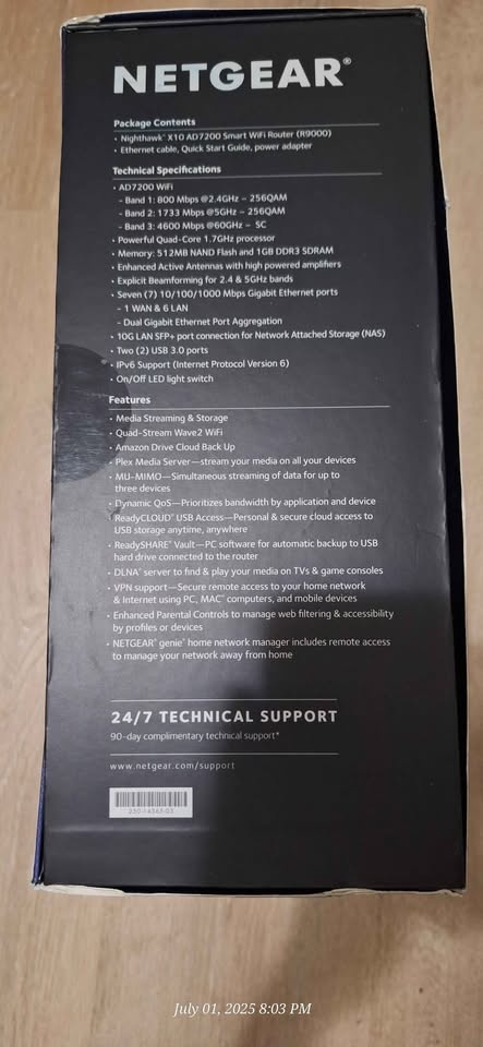 Netgear Nighthawk X10-R9000-AD7200 Smart WiFi Router - photo 4