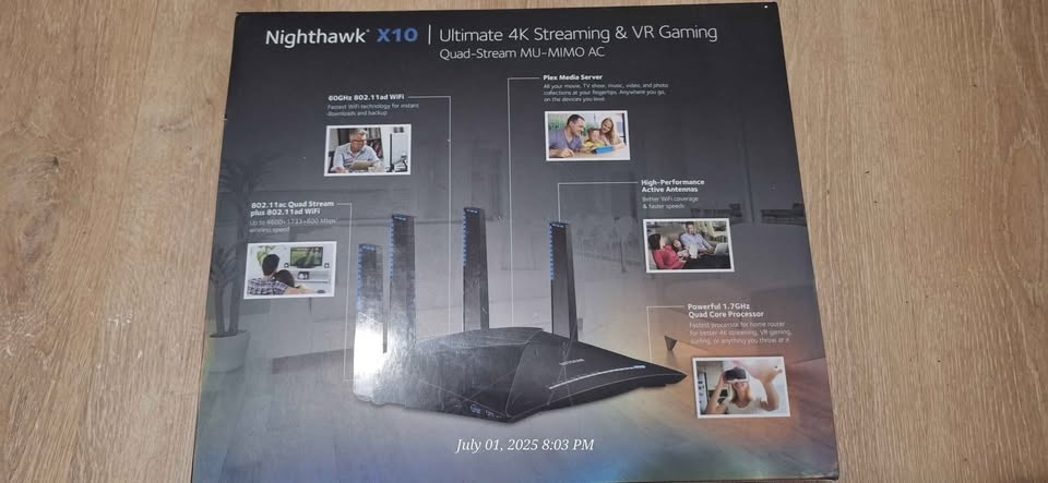 Netgear Nighthawk X10-R9000-AD7200 Smart WiFi Router - photo 5