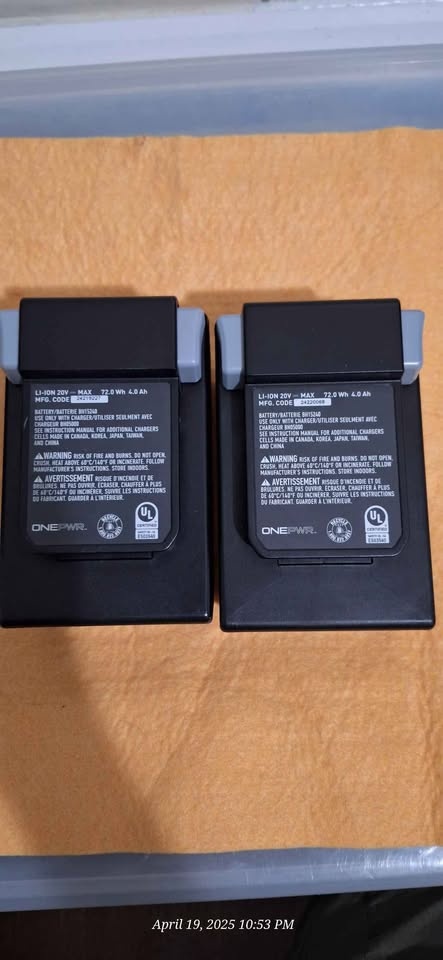 2 Hoover One PWR 4Ah Batteries - photo 5