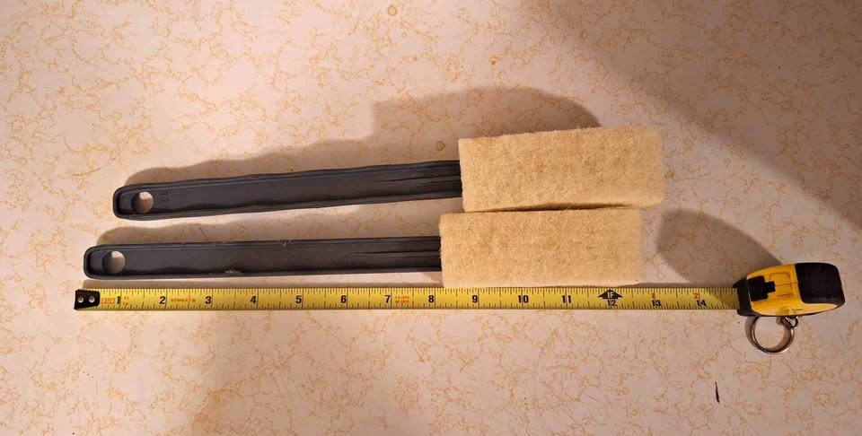 12" Wheel Cleaning Brushes - Natural Coconut