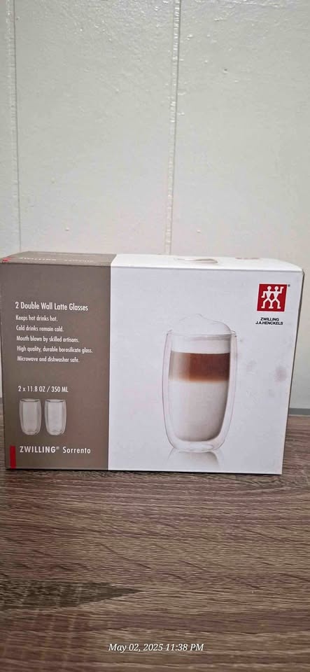 Zwilling Sorrento Double Wall Latte Glassware Set