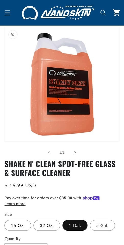 Nanoskin 1Gal Shake n Clean - photo 4