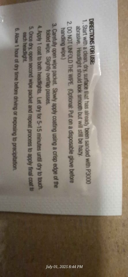 3M Quick Headlight Clearcoat - photo 4