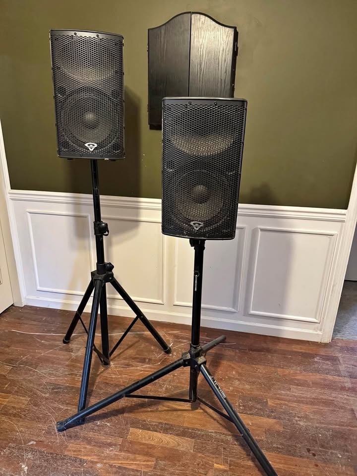 2x Cerwin-Vega P1000X 10” Powered PA Speakers - Excellent