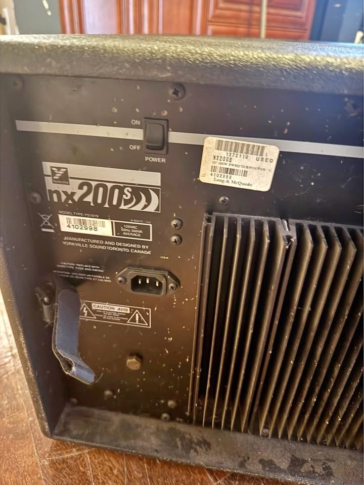 Yorkville NX200S Powered 10” Subwoofer, Tested & Ready!