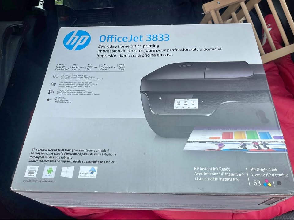 HP OfficeJet 3833 All-in-One Printer