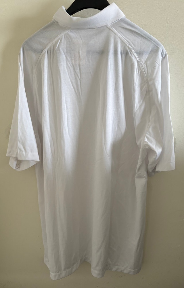 NEW Slazenger White Vintage Golf Shirt, Men's L - photo 3