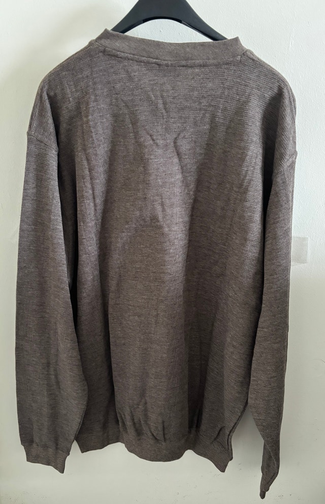 NEW Brooks Proshop Brown-Grey Vintage Sweater, Men’s L - photo 3