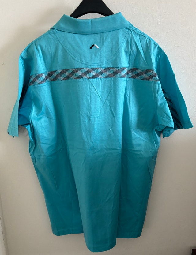 NEW Aureus Turquoise Vintage Golf Shirt, Men's XL - photo 3