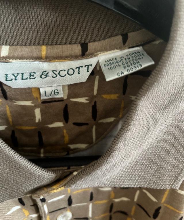 NEW Lyle & Scott Vintage Golf Shirt, Men’s L - photo 4