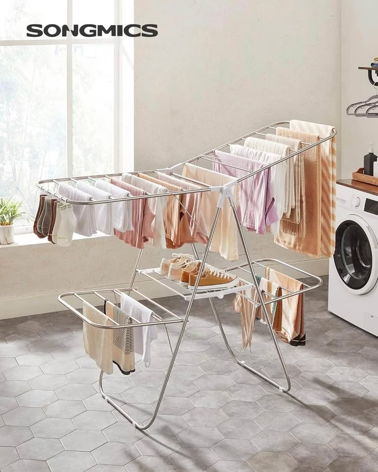SONGMICS 2-Level Foldable Clothes Drying Rack - photo 2