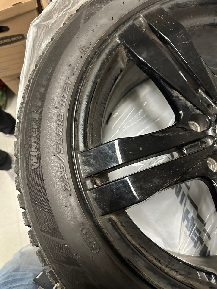 18" Winter Tire & Wheel Package for Genesis G80 (Hankook) - photo 2