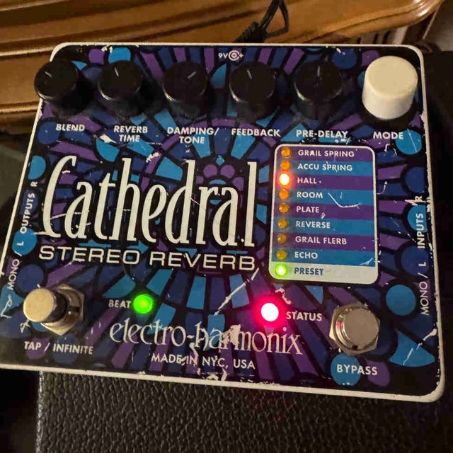 Cathederal Stereo Reverb + Delay Guitar Effects Pedal