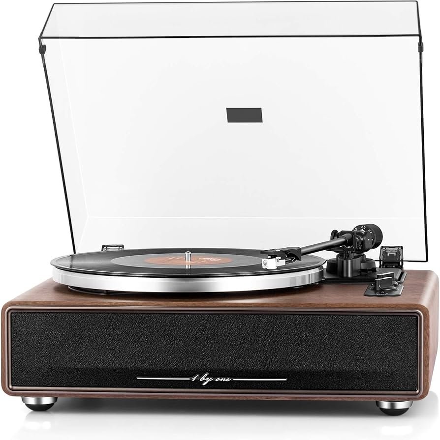 1byone Turntable Vinyl Record Player - photo 2