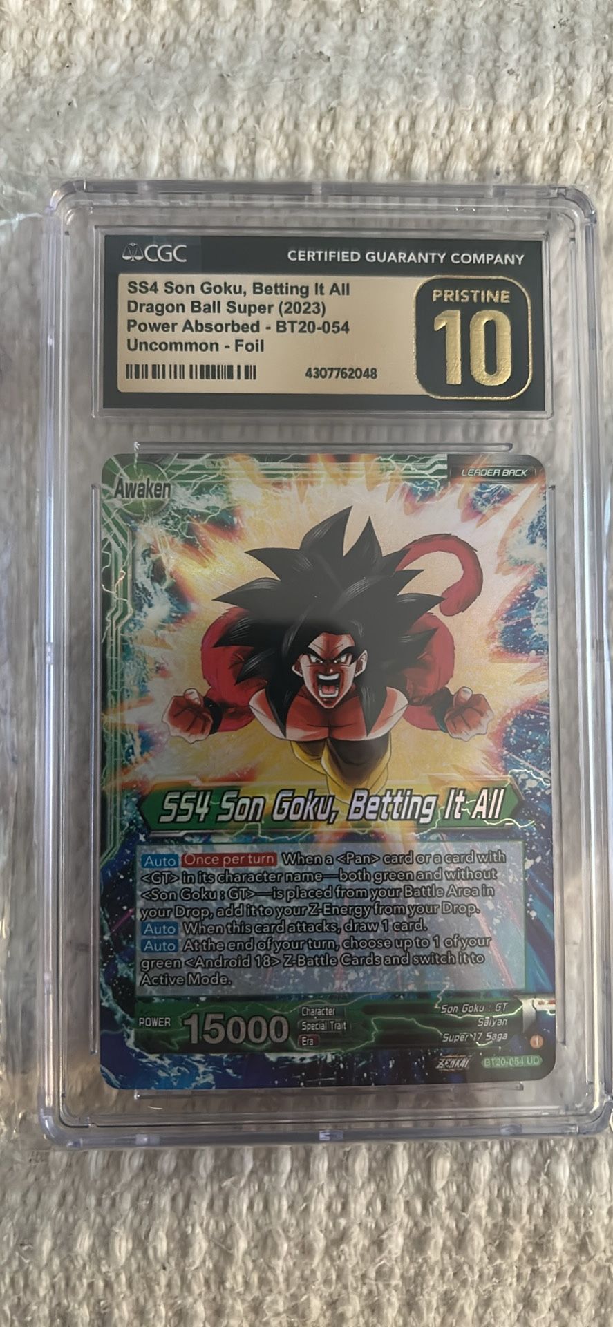 Dragon Ball Goku SS4 | Pristine 10 | Collector-grade