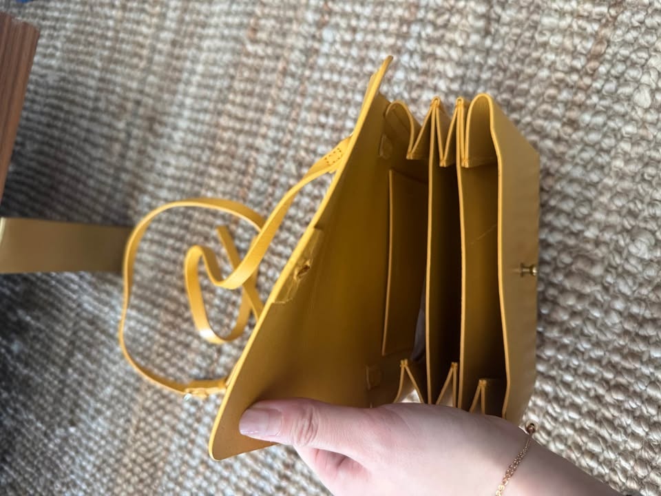 Aritzia Mustard Yellow Crossbody Bag - photo 4