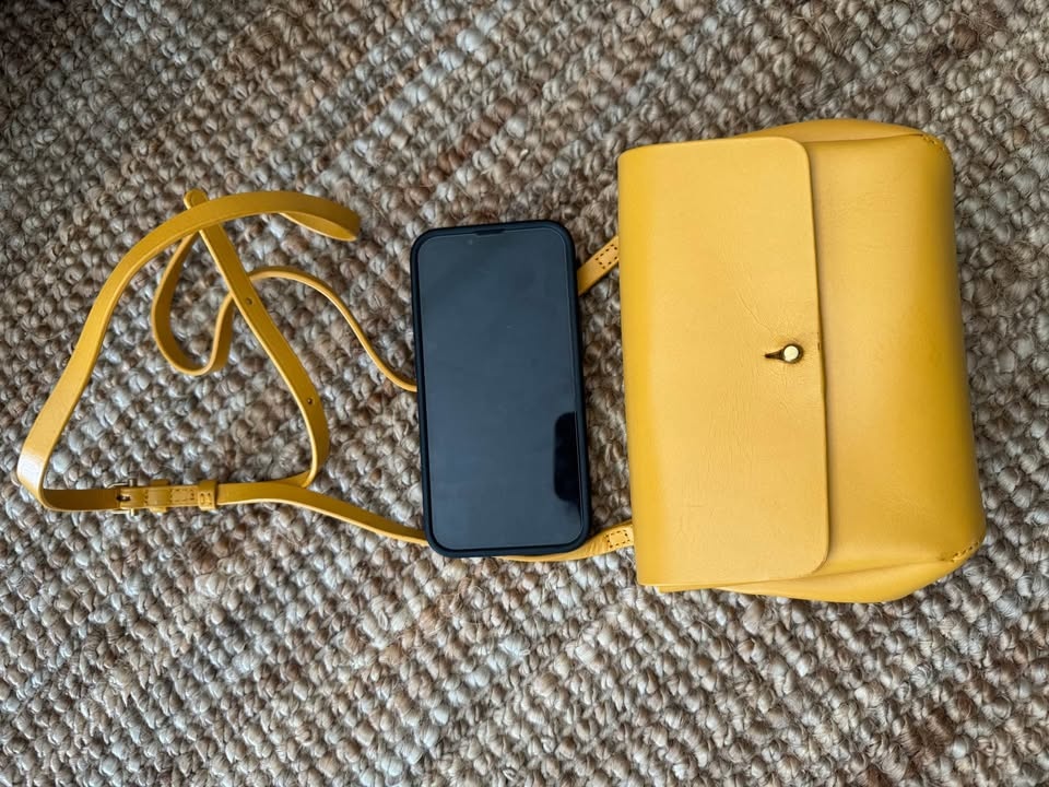 Aritzia Mustard Yellow Crossbody Bag - photo 5