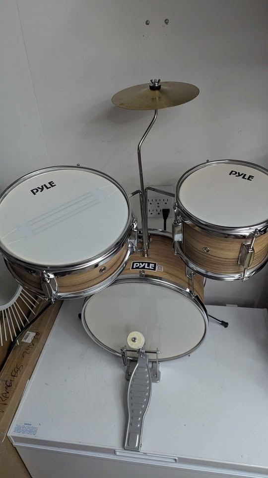 PYLE Kids Drum Set, 3-Piece Junior Drum Kit for Beginners - photo 2