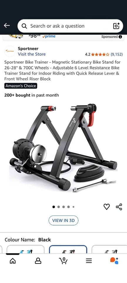 Sportneer Bike Trainer - Magnetic Stationary Bike Stand
