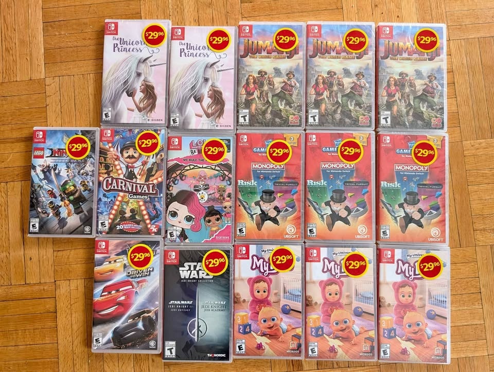 Brand New SEALED Nintendo Switch Games Bundle – 15 Games