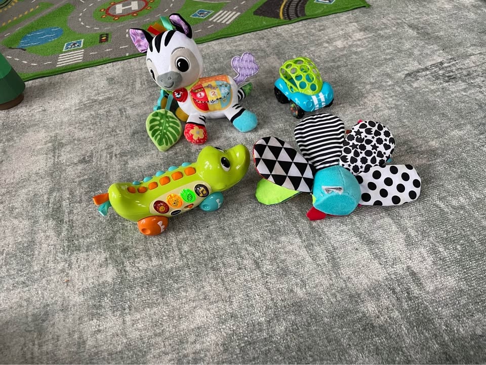 Vtech Zebra, Lamaze Peacock, Vtech Crocodile & Toy Car - photo 2