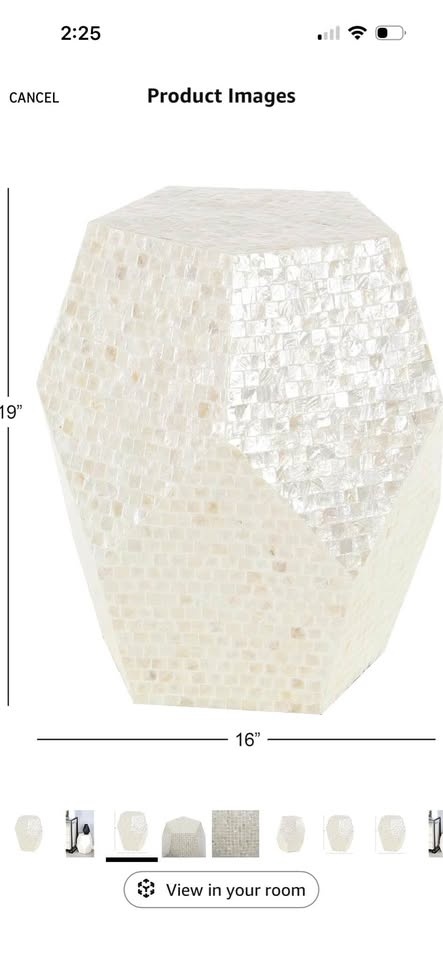 Mother of Pearl Side / Decorative Table - photo 4