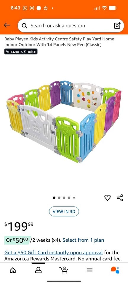 Baby Playpen Kids Activity Center