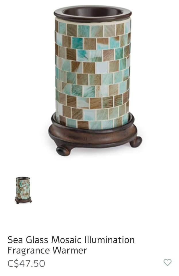 Sea Glass Mosaic Illumination Fragrance Warmer - photo 3