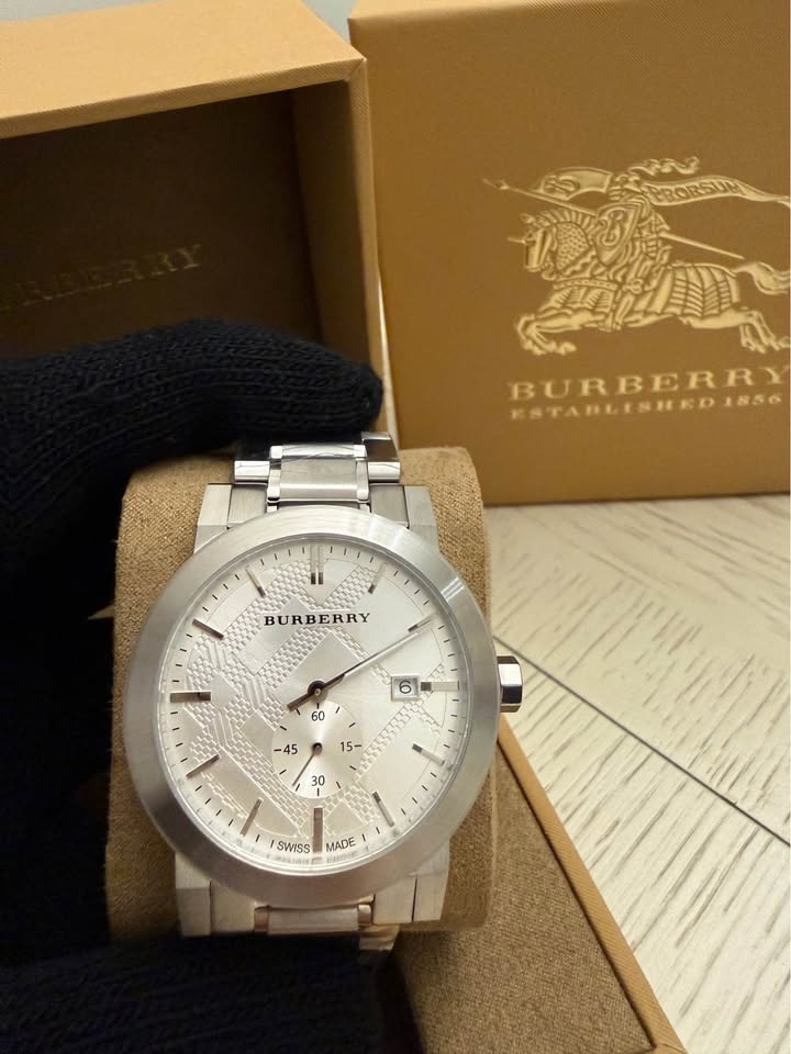 Burberry BU9900 Men's Silver Dial Watch - Brand New - photo 3