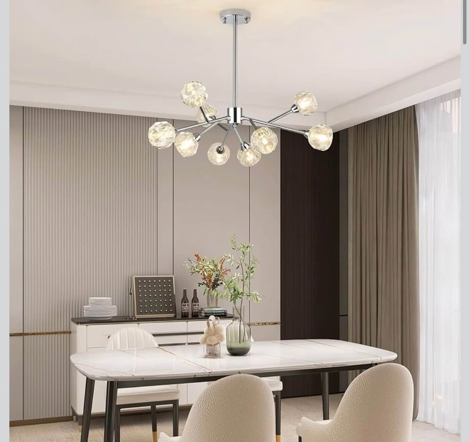 Chandelier Modern Crystal Pendant Light Chandelier 9 Lights Cont - photo 2