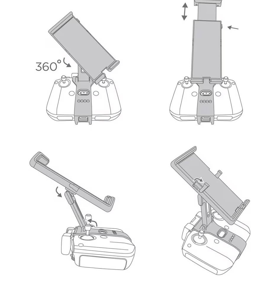 VCUTECH Drone RC Tablet Holder Compatible with DJI - photo 5