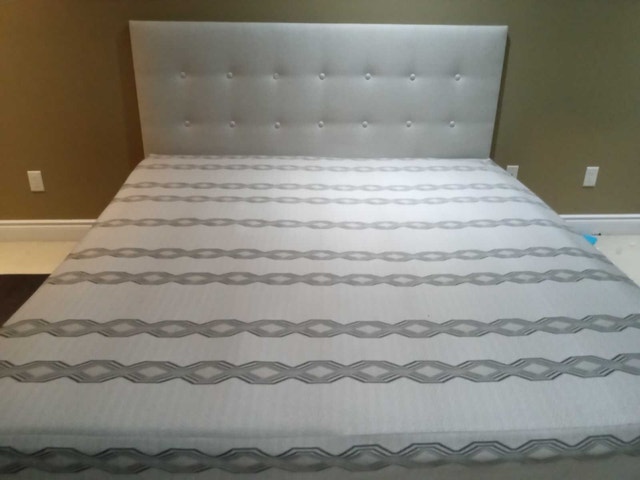 King  Bed Frame with Tufted Headboard