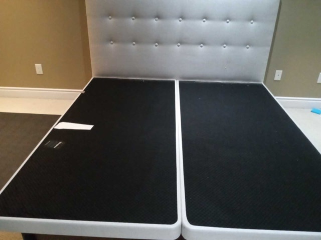 King  Bed Frame with Tufted Headboard - photo 2