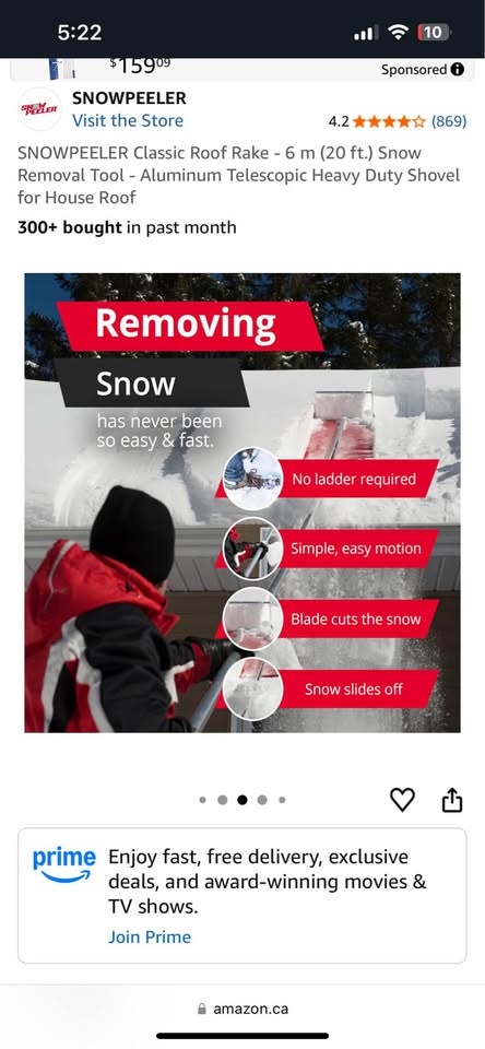 Snow Peeler for roof - photo 5