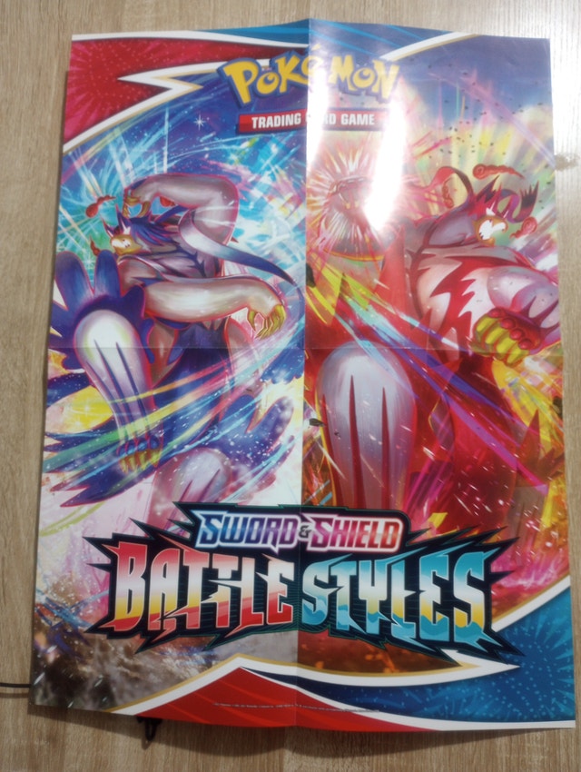 Pokemon Cards - 3 Battle Styles Booster Packs & Poster - photo 3