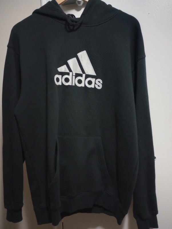 Adidas Black Men's Hoodie - Size Medium