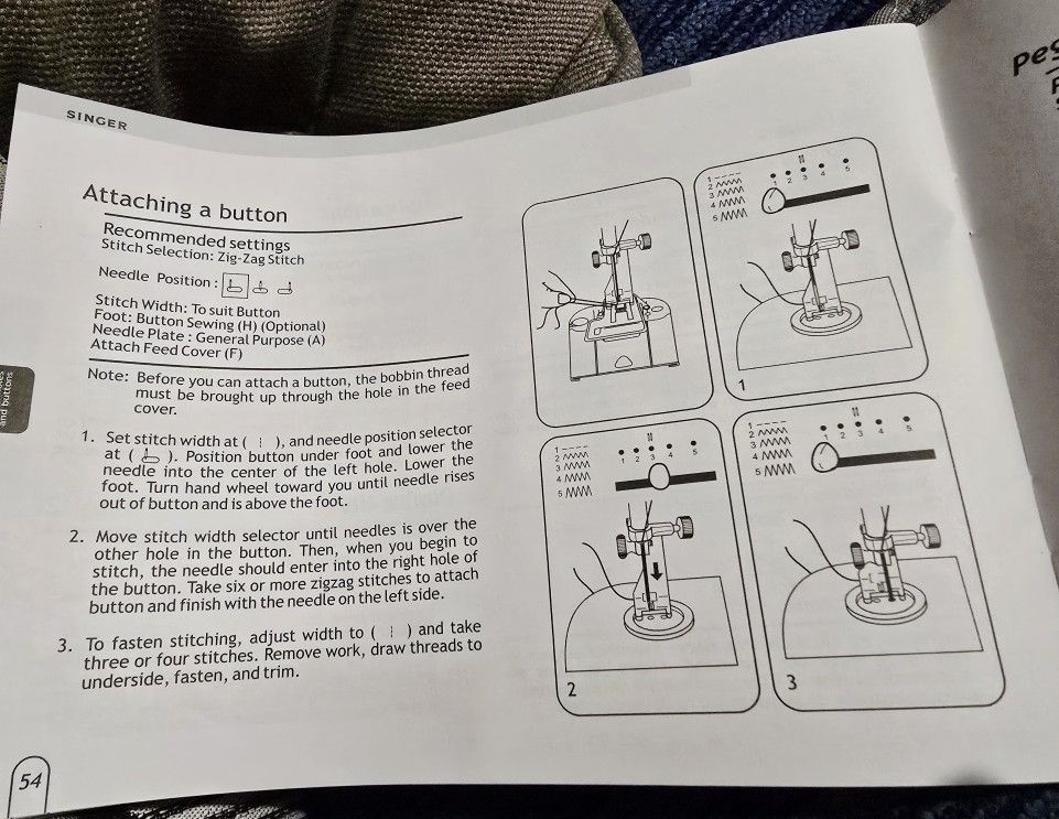 🏆 Singer 2517 Sewing Machine Instruction Book Manual - photo 4