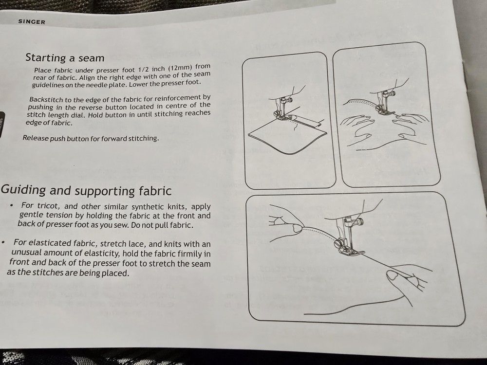 🏆 Singer 2517 Sewing Machine Instruction Book Manual - photo 5