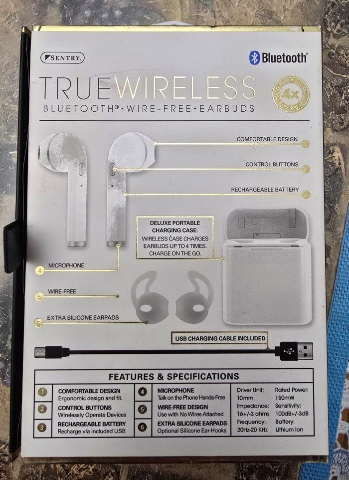 🏆 Sentry True Wireless Bluetooth Earbuds (BT989) For Parts - photo 5