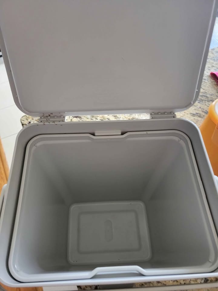 🏆IKEA HÅLLBAR Garbage Bin with lid, light gray, 10L - photo 2