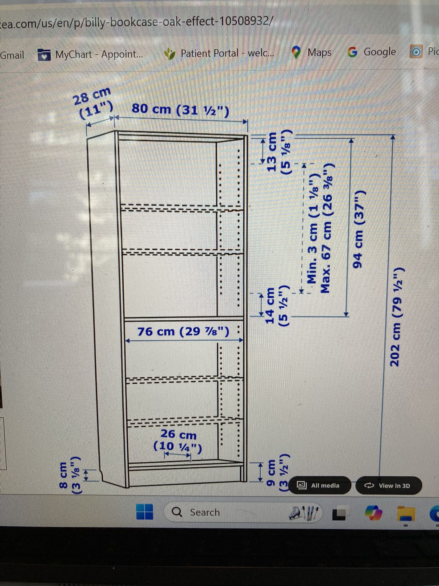 IKEA BILLY Bookcase with Doors and Extension Units - photo 2