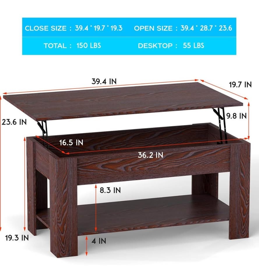 Brown Coffee Table - photo 5