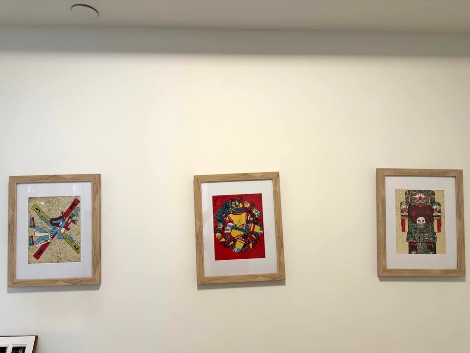 Set of 3 Framed Mexican Art Prints – Purchased in Mexico City
